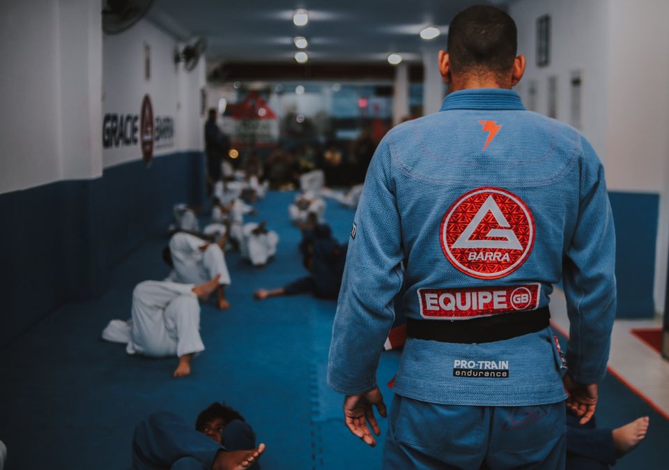 Alunos em aquecimento